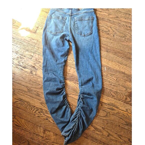 We The Free Free People Deliah Stacked Lowrise jeans stretch womens sz 28 or 6 - Picture 2 of 6